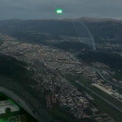 Flugwegposition um 16:14:12: Aufgenommen in der Nähe von Innsbruck, Österreich in 1728 Meter